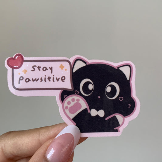 Stay Positive Waterproof Vinyl Sticker