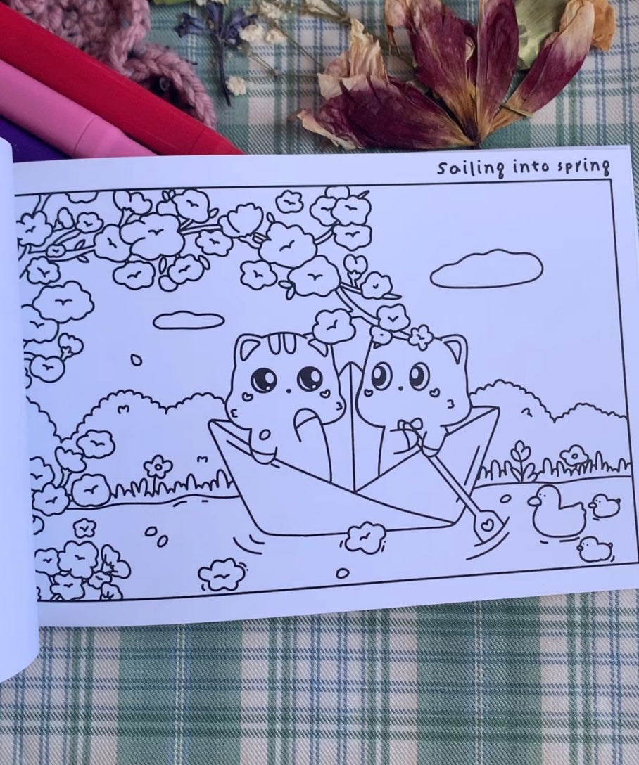 Love In Bloom: Coloring and Activity Book For Two 💕