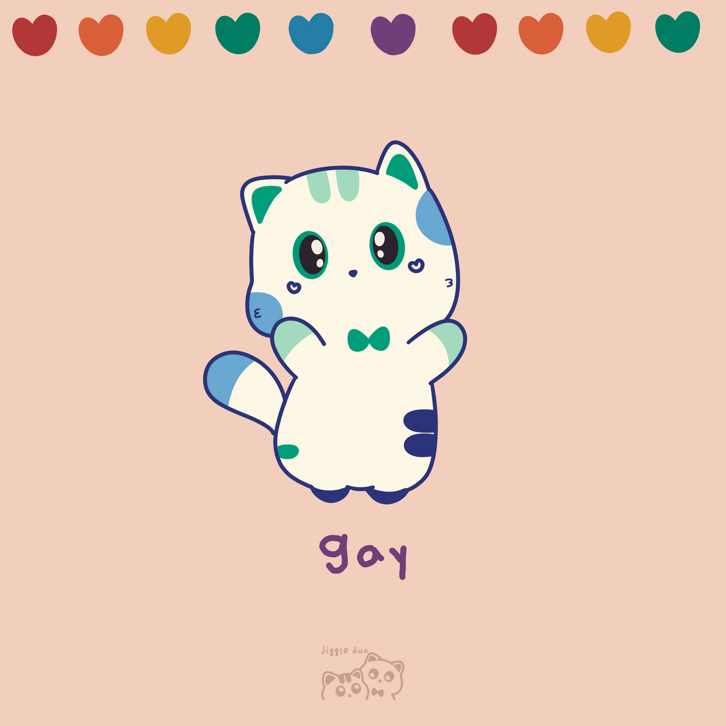 Rainbow Cat Stickers π³οΈβπ