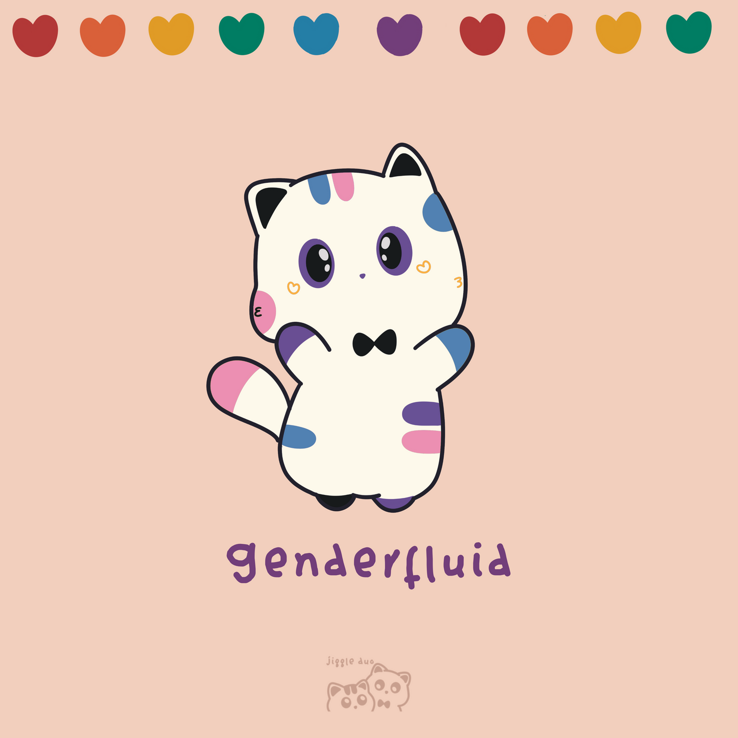 Rainbow Cat Stickers π³οΈβπ