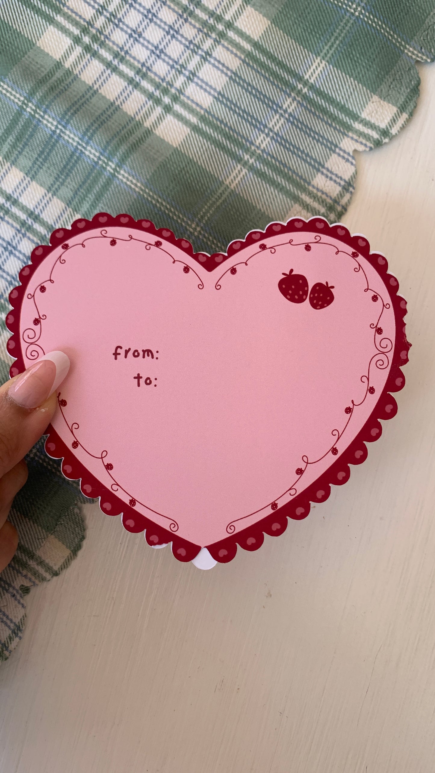 I Love You Berry Much, Special Blank Card