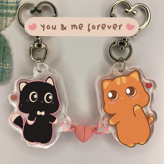 You and Me Forever Matching Keychain
