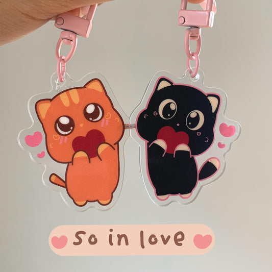 So In Love Matching Magnet Keychain