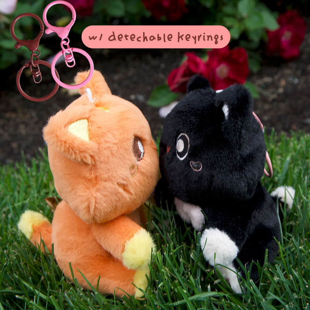 JiggleDuo Magnetic Couple Plush Keychains Set
