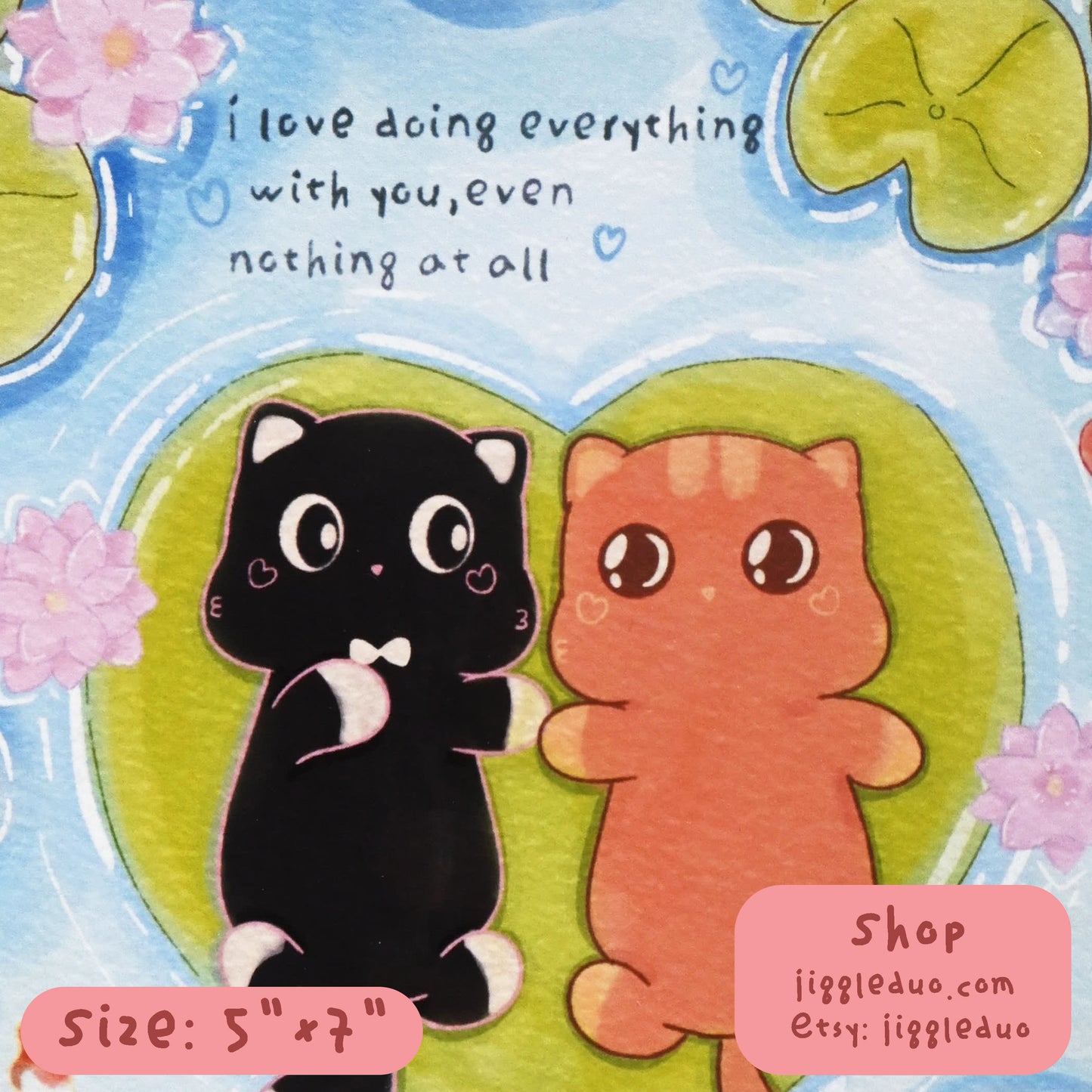 Kitties on ๐๐ช๐ฝ๐ฎ๐ป ๐ต๐ฒ๐ต๐ฒ๐ฎ๐ผ - Art Print, 5"x7"