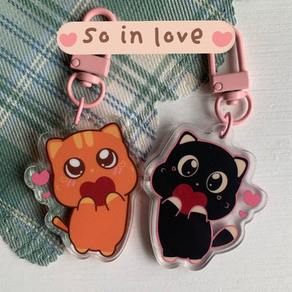 So In Love Matching Magnet Keychain