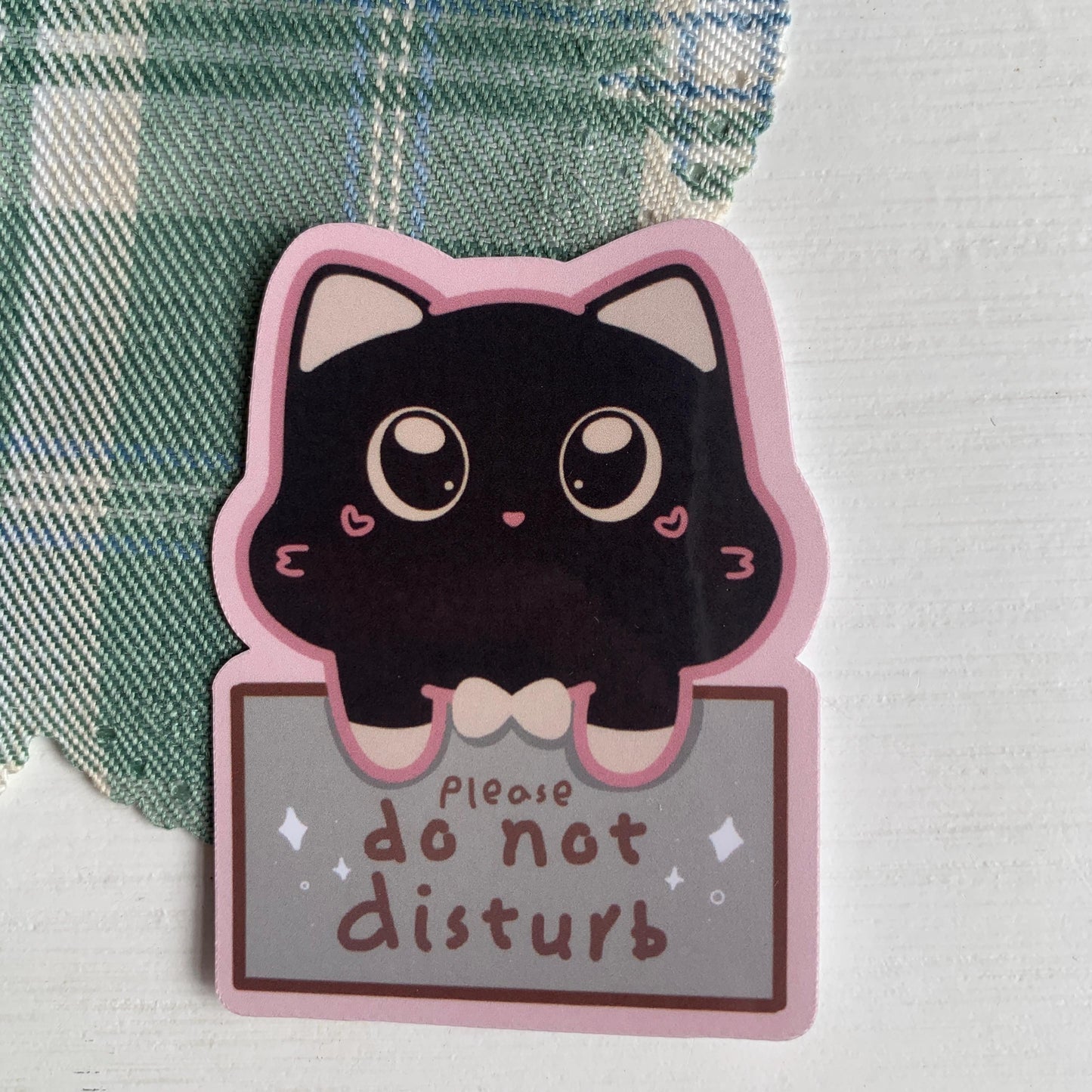 Please Do Not Disturb Waterproof Vinyl Sticker