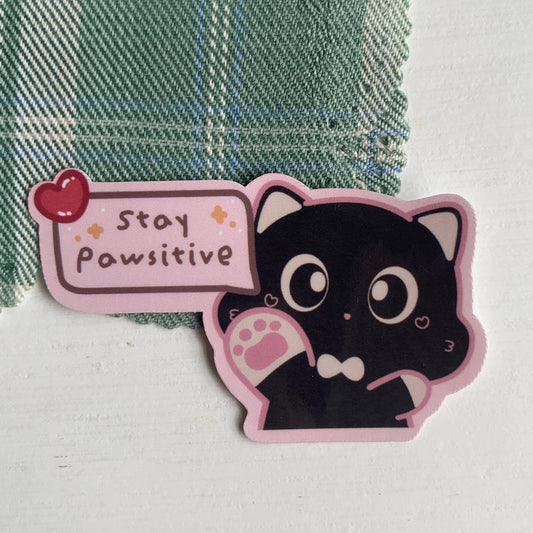 Stay Positive Waterproof Vinyl Sticker