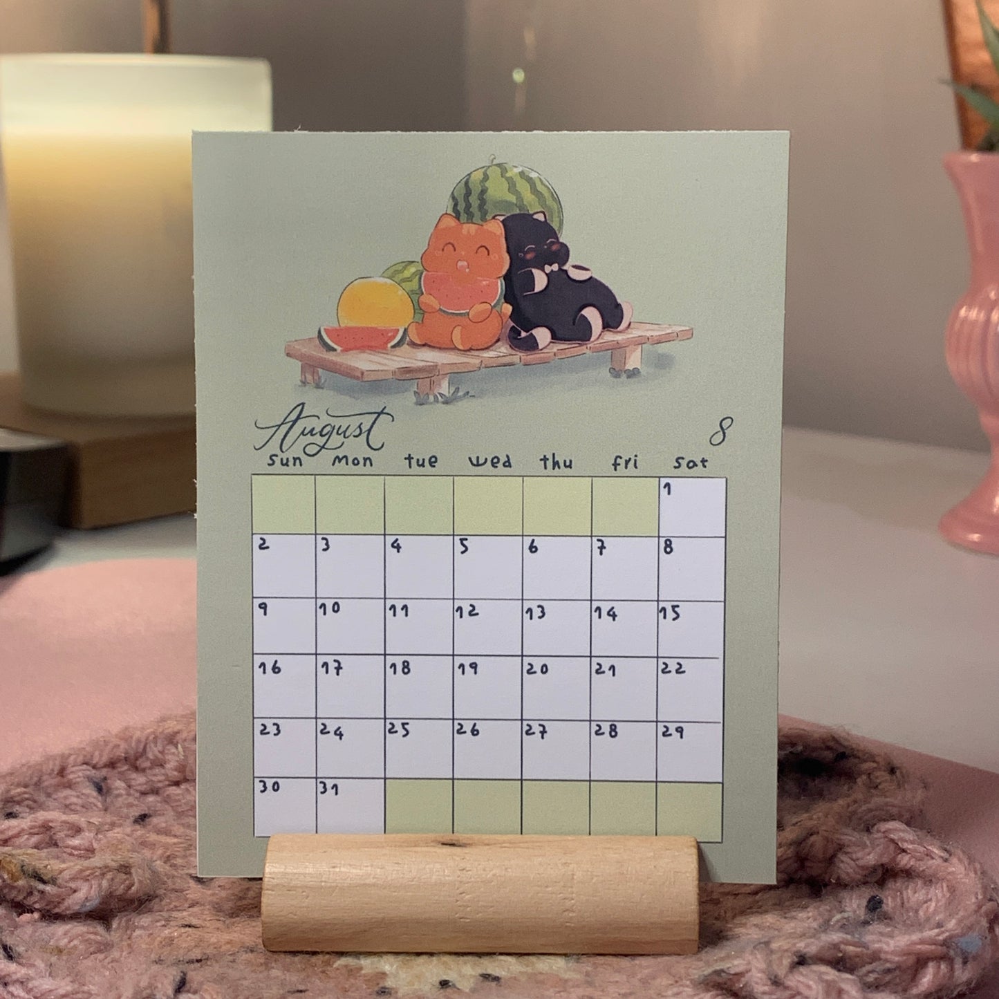 JiggleDuo 2026 Table Catlendar