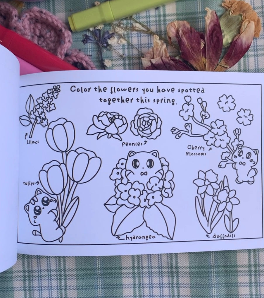 Love In Bloom: Coloring and Activity Book For Two 💕