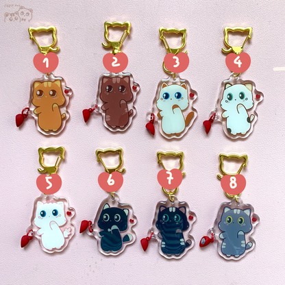 Always Forever Matching Magnetic Heart Keychain