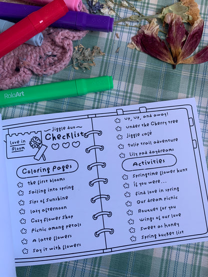 Love In Bloom: Coloring and Activity Book For Two 💕