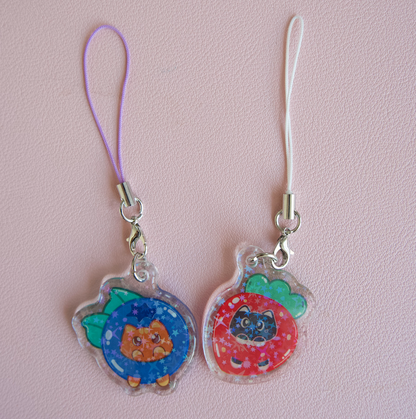 Berry Cats Matching Phone Charm