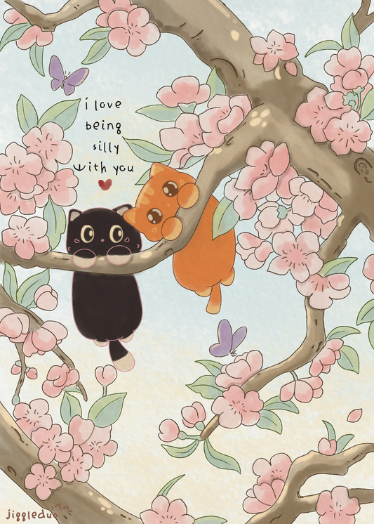 Silly With You - Art Print, 5"x7"