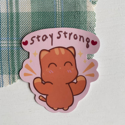Stay Strong Waterproof Vinyl Sticker