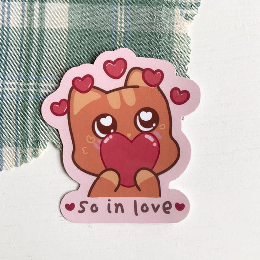 So In Love Waterproof Vinyl Sticker