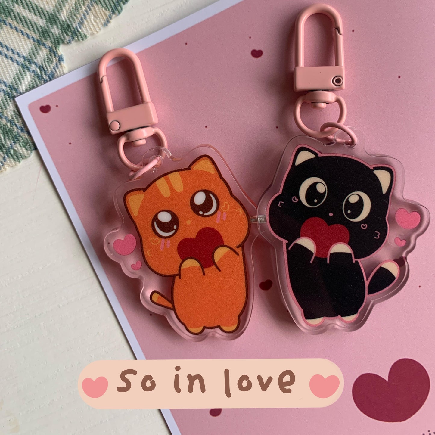 So In Love Matching Magnet Keychain