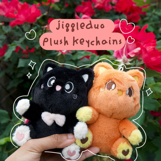 [PRE-ORDER] JiggleDuo Magnetic Couple Plush Keychains Set