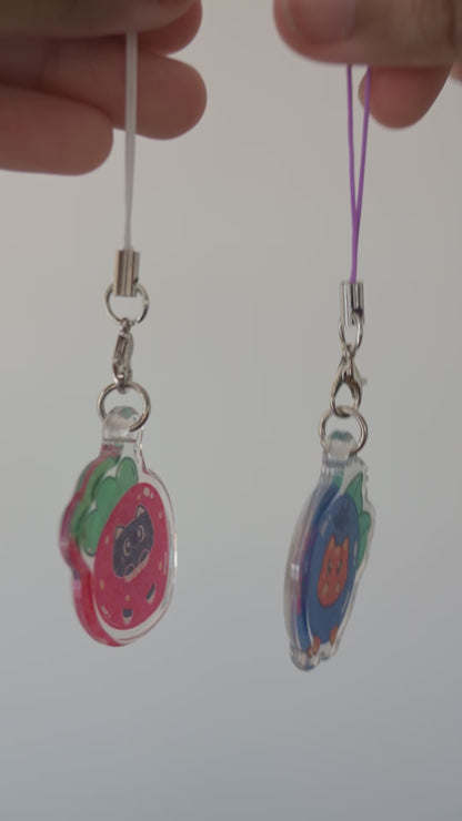 Berry Cats Matching Phone Charm